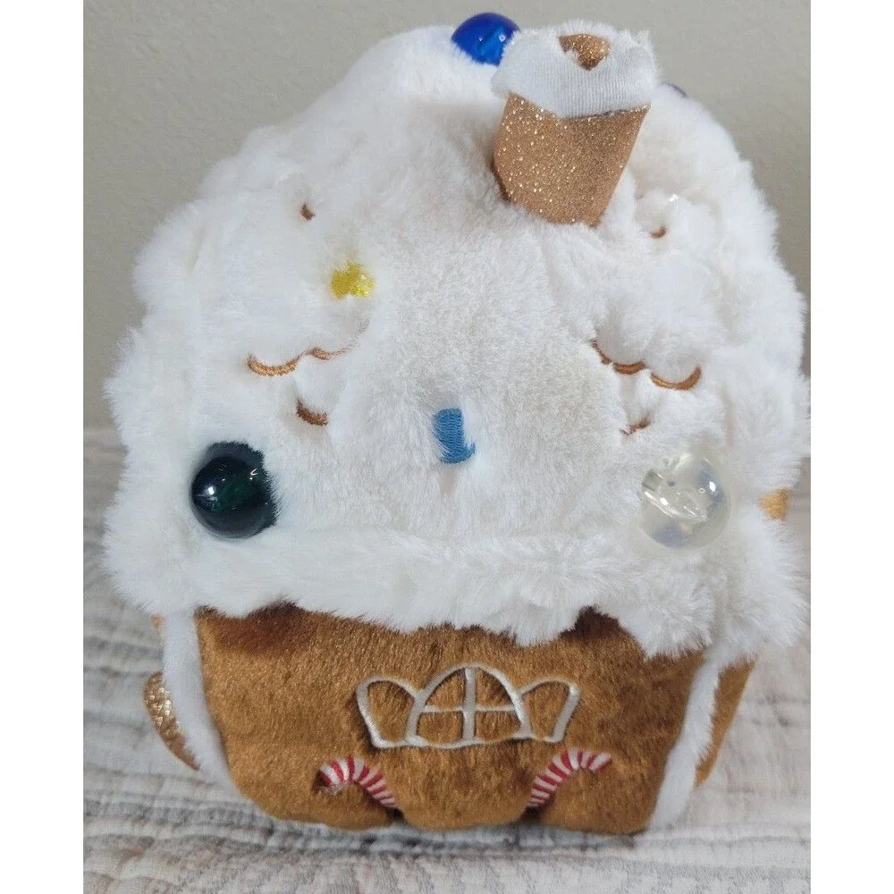 FAO Schwarz Glow Brights Gingerbread House Light-Up Plush‎ Tested Christmas Toy